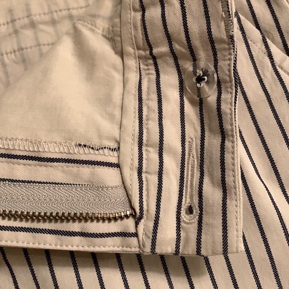 CAbi Tick-Tock Cropped Highrise Work Pants Striped - Picture 6 of 11